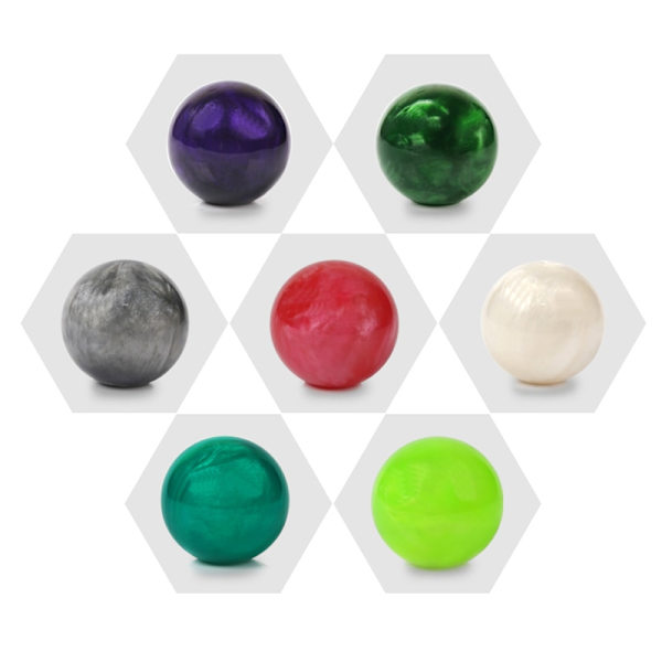 RACING Marble Style Round Ball Växelspaksknopp med 3 adaptrar för de flesta bilar-reseda reseda