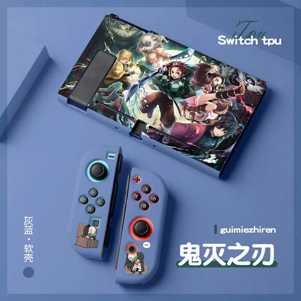Anime Demon Slayer Case till Nintendo Switch NS Joy Con Controller Kawaii Soft Silikon Cover Tillbehör Barnpresent 6 For Switch NS