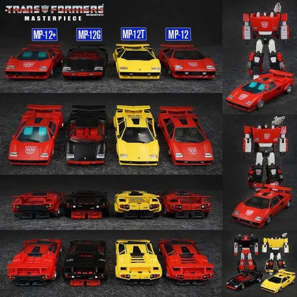 Takara Tomy Transformers Leksaker MP-12 Tiger Track Lambor Sideswipe Action Figurer Transformer Robot Transformers Figurer Leksaker 18cm MP-12T Tiger Track