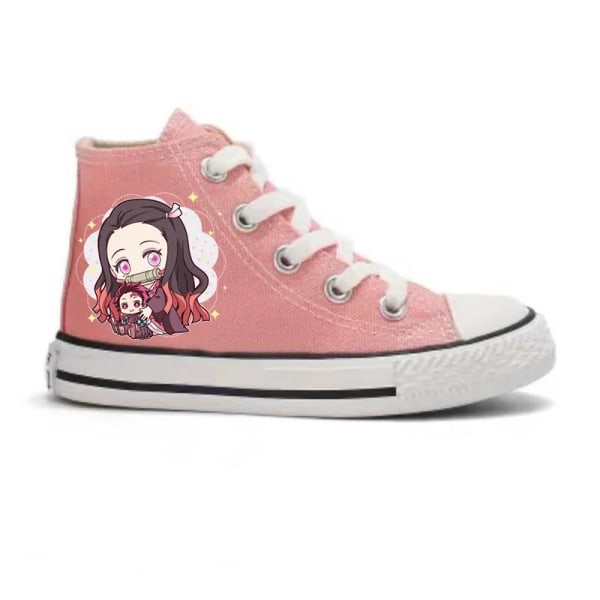 Demon Slayer Tecknad Anime Sneakers Kimetsu No Yaiba Tanjirou Nezuko Zenitsu Cosplay Casual High Top Sko Barn Födelsedagspresent 1 30