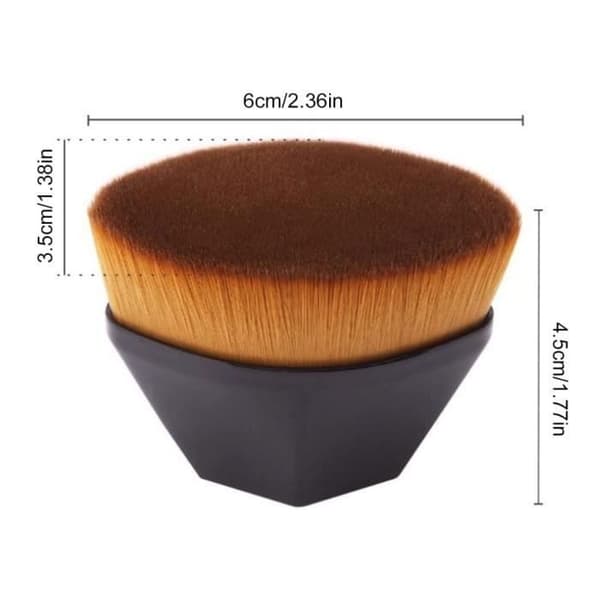 Makeupbørste - Uspecificeret - Multifunktionel - Ergonomisk Design - Opbevaringsetui - Blød og Tæt