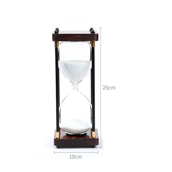 Timeglass, Timer for bursdags- og skolespill, Hvit, 60 minutter