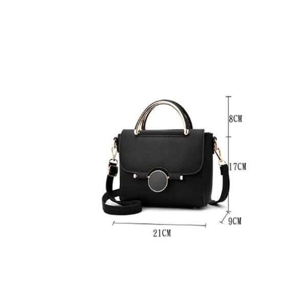Håndtaske - BBDG - b101 - Luksuslæder - Sort - 26x18x9cm Black