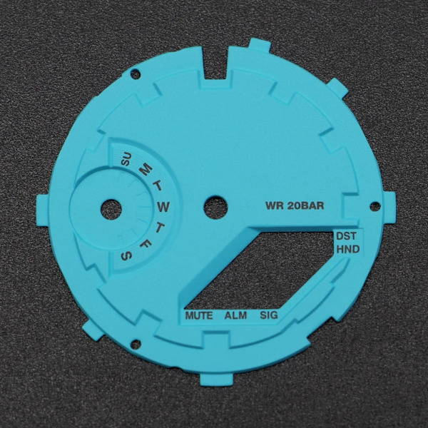 För GA2100 GA2110 Luminous Hour Marker Dial Watch Pointer Scale Ring Index Modification Dial ga2110 Watch Mod Kit Tillbehör 0147TifannyBlueW