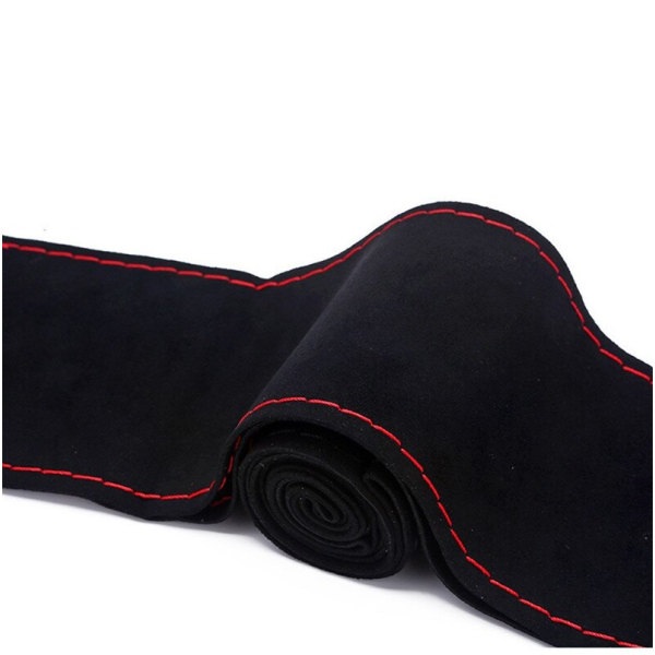 (CA248-C)Premium pälsrattkåpa Cover Case Halkfri mocka Matt läderflätning för ratt CA248-C