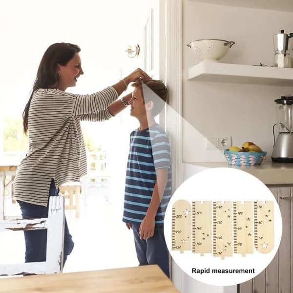 Puinen pituustaulukko lapsille - Luonnollinen palapeli - Pituuskasvutaulukko