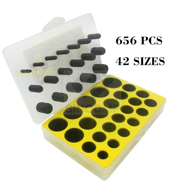 656 st 42 storlekar O-ring tätningssats för CAT E320 320B 320C 330C grävmaskin reparationspackningar