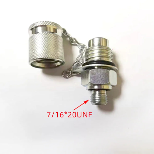63MPa 630BAR för hydraulisk ledningsadapter, hydrauliskt trycktestadapter, testpunktskoppling, adapternätverk 7-16x20UNF