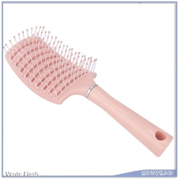 (Pink) Paddle hårbørste - V GEBY - Pink - Ventileret - Ergonomisk - Multi-brug Pink