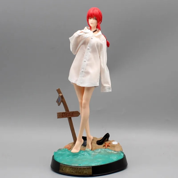 31 cm Motorsåg Man Figur Makima Hentai Kläder Avtagbara Anime Figurer Makima Sexig Tjej Motorsågsfigur Staty Modell Leksaker Denji-Pochita