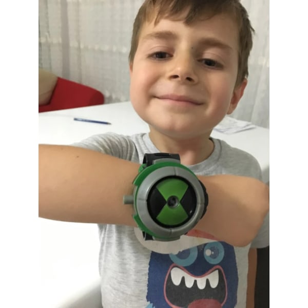 Ben10 Omnitrix Watch Japan Projektor Watch DAI Äkta Klockor Action Figur Leksak Stil Modell Leksak Docka Barn Present B NO BOX