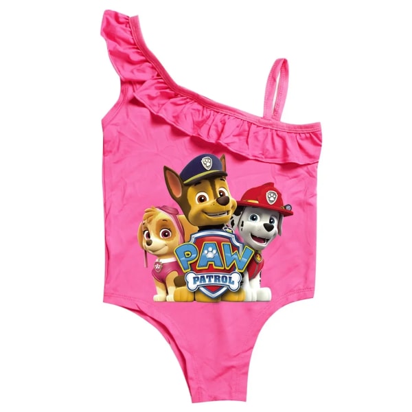 Paw Patrol Girls Baddräkt Sommar Baddräkt i ett stycke för barn Sommar Bikini Baddräkt Ärmlösa badkläder Paw patrol 140