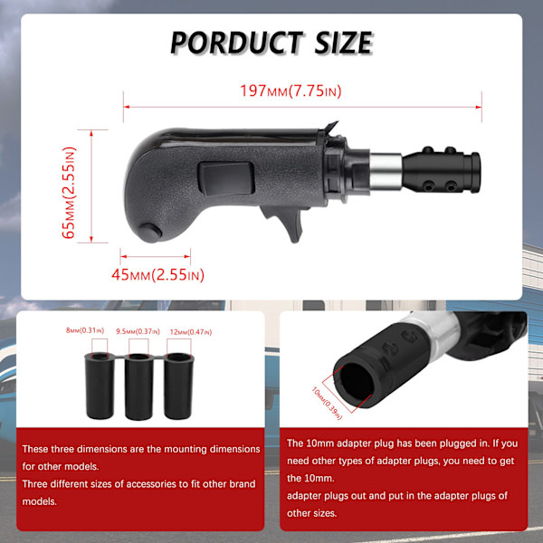 USB High Low Gear Simulator Shifter Knop för Logitech G923 G29 G27 G25 TH8A för ETS2&ATS Euro Truck-