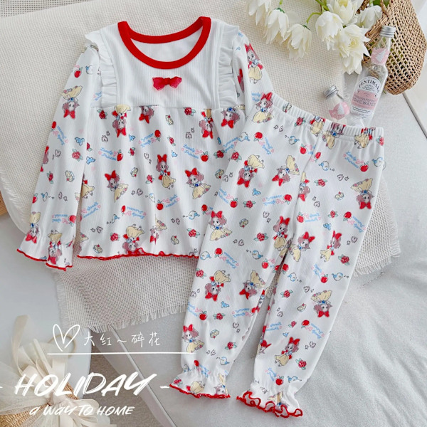 Anime Barn Nattlinne Bekväm klänning Loungewear Pyjamas Andas Casual Princess Kjol Kawaii Toddler Hemkläder Present Princess 11 100cm