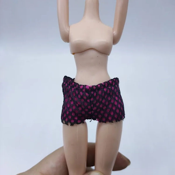 en mängd olika kläder shorts byxor Kjol för 30cm docka mode cool docka gymnasiedocka Blue