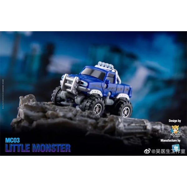 DR.WU Little Monster MC-03 MC03 Originalfärg MC03T Transparent version MC03P Transformationsleksak Actionfigur Robotmodell MC03P With Box