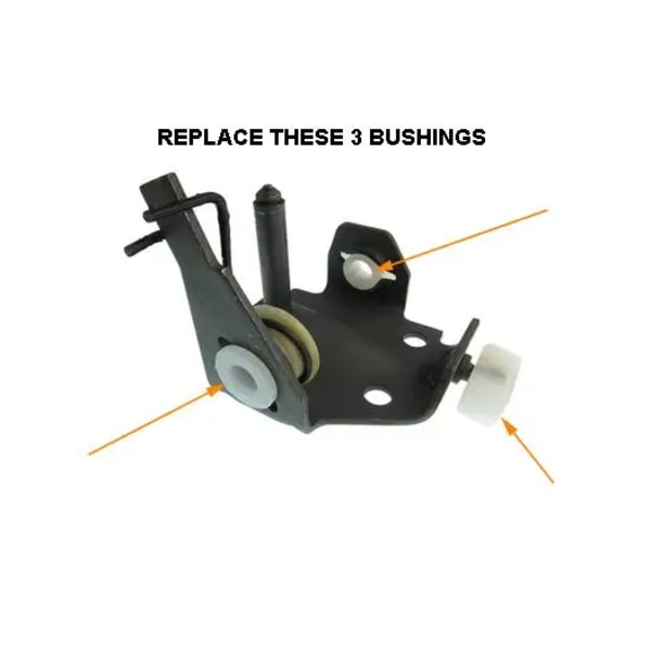 Reparationssats för solida växelspaksbussningar på hyttsidan för 02A-växellåda till VW Golf MK3 / Jetta MK3 / Corrado / Lupo