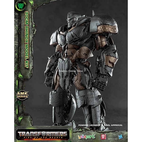 【Förköp】 Dec. 31:a Hasbro Yolopark Transformers: Rise of The Beasts AMK Series Scourge Rhinox Cheetor Actionfigur Rhinox
