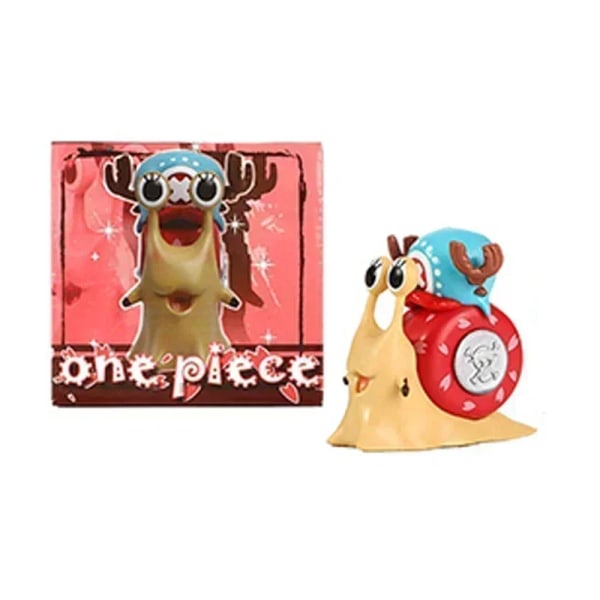 Anime One Piece Den Den Mushi Figur Luffy/Ace/Law/ Zoro /Sanji /Chopper Phone Bug Action Figur 12 stilar för Välj Chopper with box