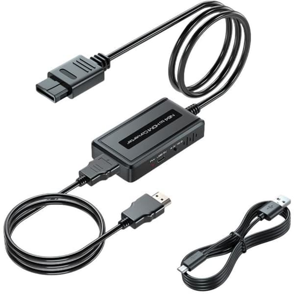 HDMI-adapter - NINTENDO - N64 - Stöder 1080P HD - Kablar ingår - Plug and Play