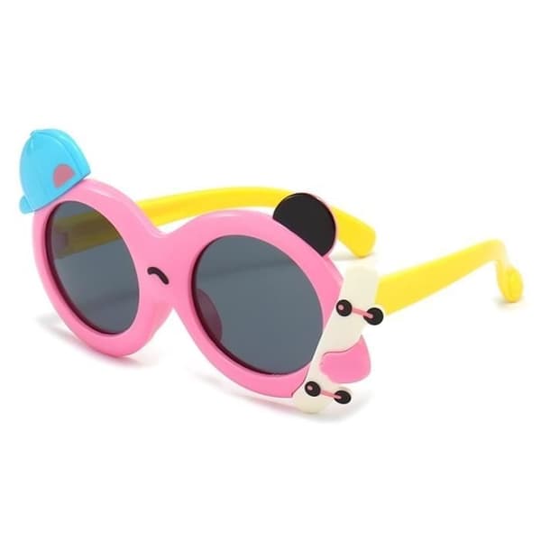 Barnsolglasögon - BRAND - Modell - Polariserade - Lätta - Flexibla Yellow, Pink