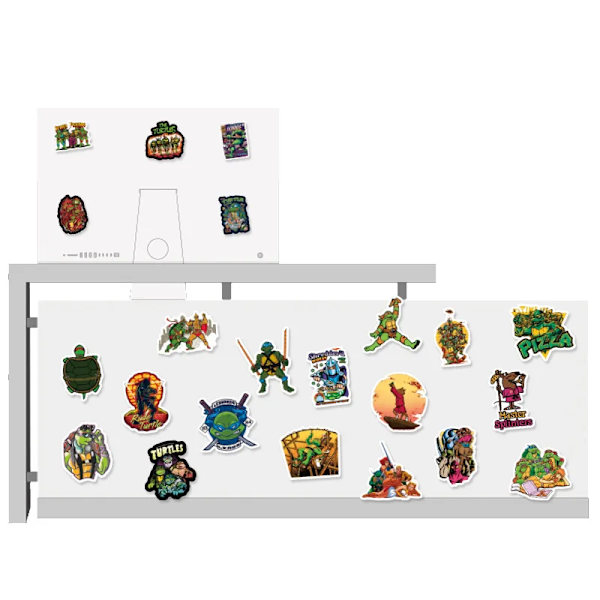 50 st Teenage Mutant Ninja Turtles TMNT Söta karaktärsdekaler Roliga tecknade Estetiska Laptop Bilmix Anime Sticker Kid Toy 1