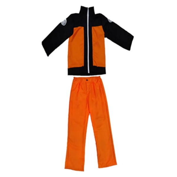 Anime Naruto kostym för barn Cosplay set med Ninja pannband Utför Halloween kostymer Festkläder Vuxna Barn Pojkar Naruto 3pcs set 100-110CM