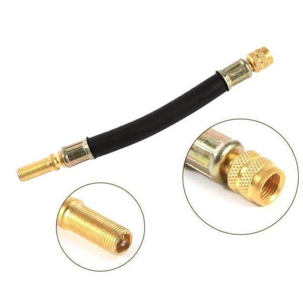 4x 140mm Flexibel Däckventilsförlängning Hjul Däckadapter Van Transit + Klämmor -DBA