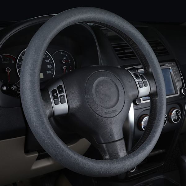 (grå) Textur Bil Auto Silikon Ratt Cover Mjuk Multi Universal Skin Mjuk Silikon Rattskydd Skal gray