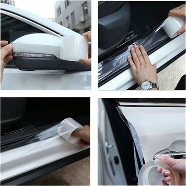 (5cm x 10M) Bumper Protector, Biltröskelskydd, Fälgskydd - 10M Transparent Bilskyddsremsa