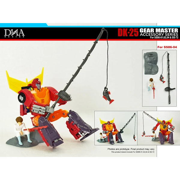 I lager DNA Design DK-25 Upgrade Kit För SS86 Rod Jazz Kup SS72 Starscream Can Split Sales DK-25 (complete set)