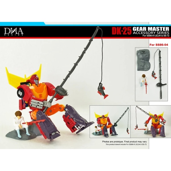 I lager DNA Design DK-25 Upgrade Kit För SS86 Rod Jazz Kup SS72 Starscream Can Split Sales SS72 Parts Only