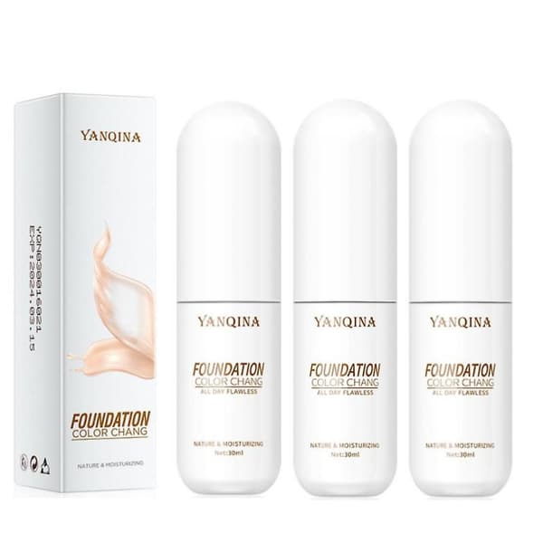 1-3 st Soft Mist Color Changing Foundation Magic Flawless Concealer Face Makeup 30ml 3pcs