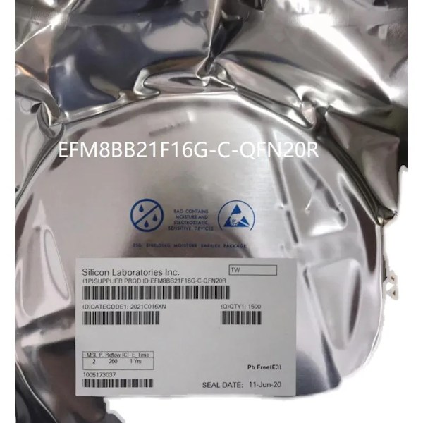 5PCS EFM8BB21F16G-C-QFN20R BB21F16G BB21 QFN20 5pcs