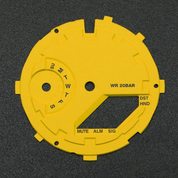 För GA2100 GA2110 Luminous Hour Marker Dial Watch Pointer Scale Ring Index Modification Dial ga2110 Watch Mod Kit Tillbehör 0147YellowB