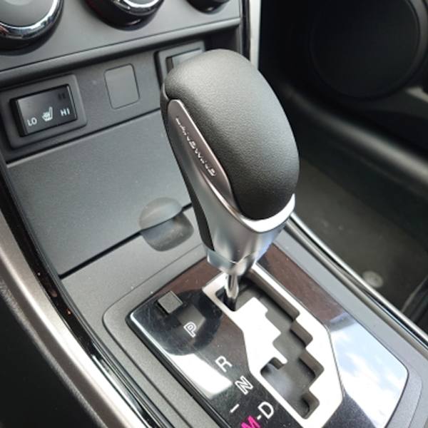 För Mazda 3 BK 2007 2008 2009 år Läderväxel växelspaksspak Gaitor Automatisk växellåda-Krom Chrome