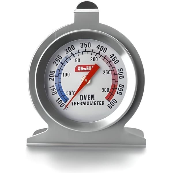Ibili 743400 Ovn Termometer, Rustfritt Stål, Sølv, 7 x 6 cm