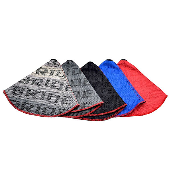 JDM Style High Quality Hyper Tyg Shifter Boot Racing Shift Knop Cover Kragar för Universal Car med röda sömmar-brudgradient bride gradient