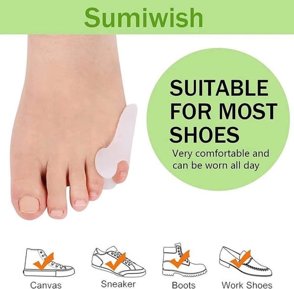 10-pack tåskydd för små tår med separator, gelkuddar för hallux valgus för kvinnor, dämpning