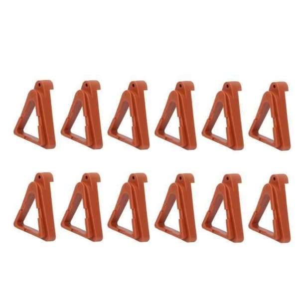 Blomkrukfötter - Brun - Triangulär - PP - 12 stycken Brown