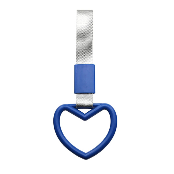 Universal för bil, hjärt/cirkulär form, för bilsläp, bussarmstödsring, tunnelbana, varningsring för bakre stötfångare Blue Love