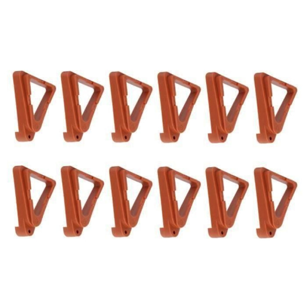 Blomkrukfötter - Brun - Triangulär - PP - 12 stycken Brown