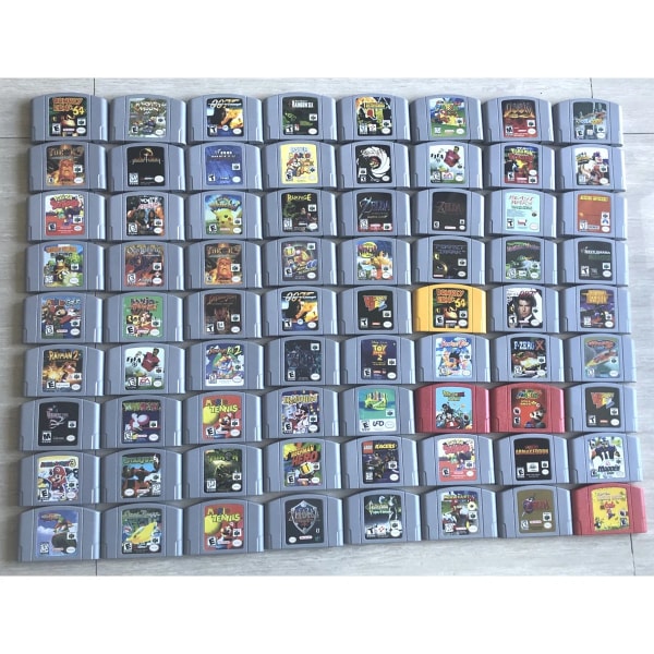 N64 Gaming Card Series 64 Bit Mary Rook Mario Kart Super smash party USA Version N64 Video Game Cartridge Card English Language Snowbord Kids 2