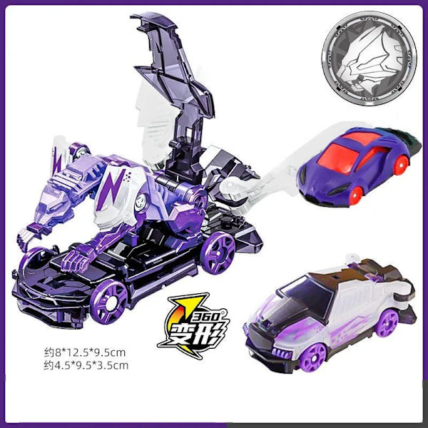 Screechers Wild Deformation Car Transformers Toy Screech Capture Wafer 360 Boys Actionfigurer för barn Barn Presenter B3 No box
