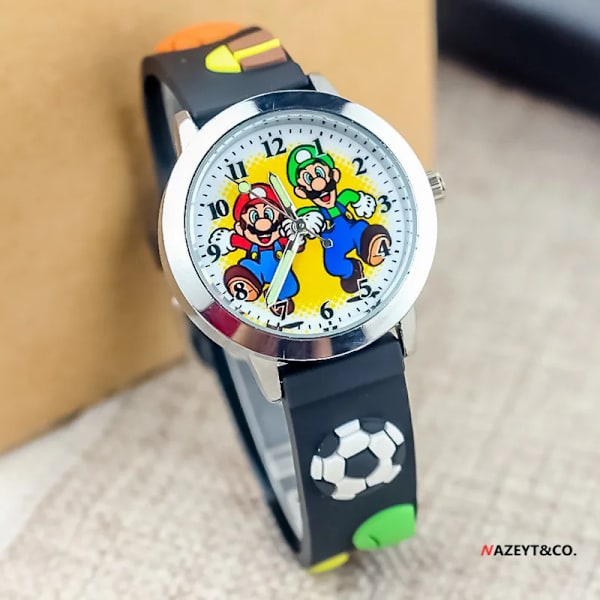 Super Marios Watch för barn Marios Brothers Cartoon 3D-spel Anime Character Quartz Electronic Watch Födelsedagspresenter 4
