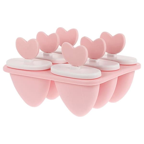 Kreative DIY PP Isforme Ispindforme Chokoladeforme Køleskab Isværktøj (Pink)