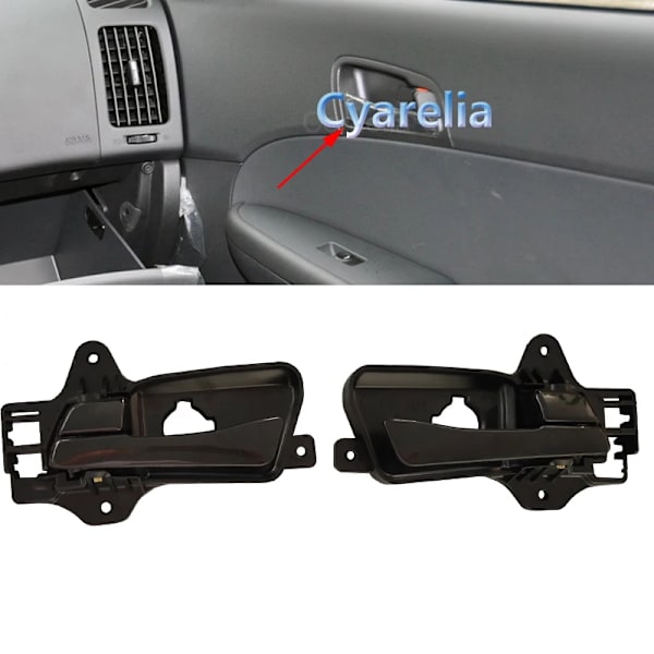 Blank svart LH/RH bil inredning inuti inre dörrhandtag för Hyundai I30 2009 för I30CW 2007-2012 Auto tillbehör 82610-2L000 Front Left