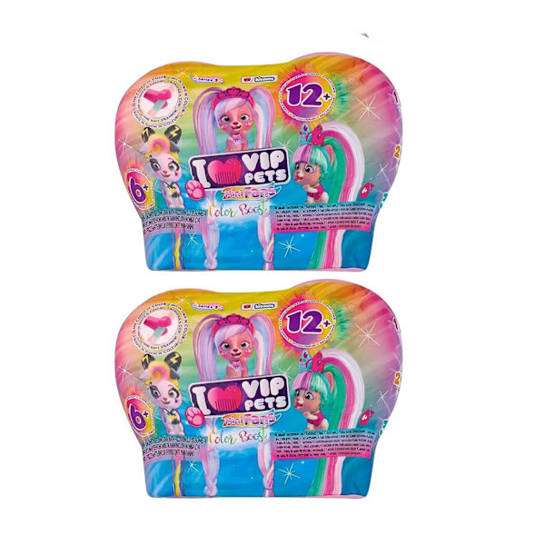 Original I Love VIP Pets Pet Mini Fan Series Mini Fan Presenter för barn C Randomly two