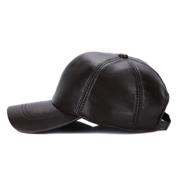 EOZY Läderkeps Herr Baseballkeps Utomhus Brun Varm Vinter Brown