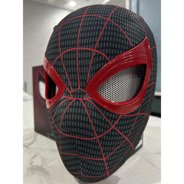 Spiderman no Way Home Huvudbonader Cosplay Moving Eyes Mask Spider Man 1:1 Fjärrkontroll Elastisk mask Leksaker för vuxna Barn Present Ring Version